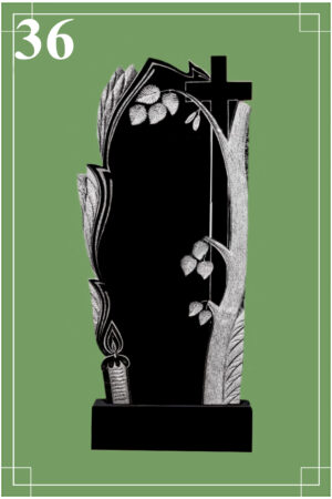 Фигурный, резной памятник 36